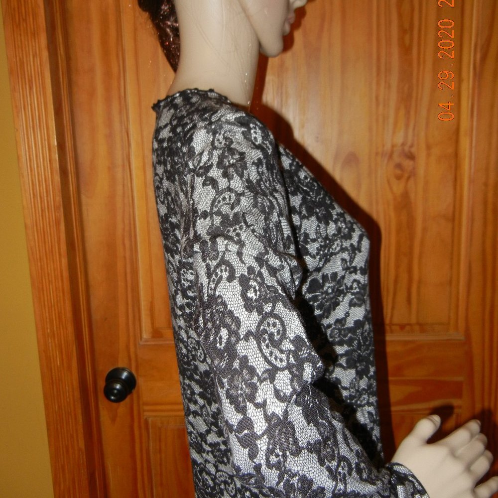 Vintage Casual Party Date Work Floral Top sz L (wt51) - Picture 7 of 13
